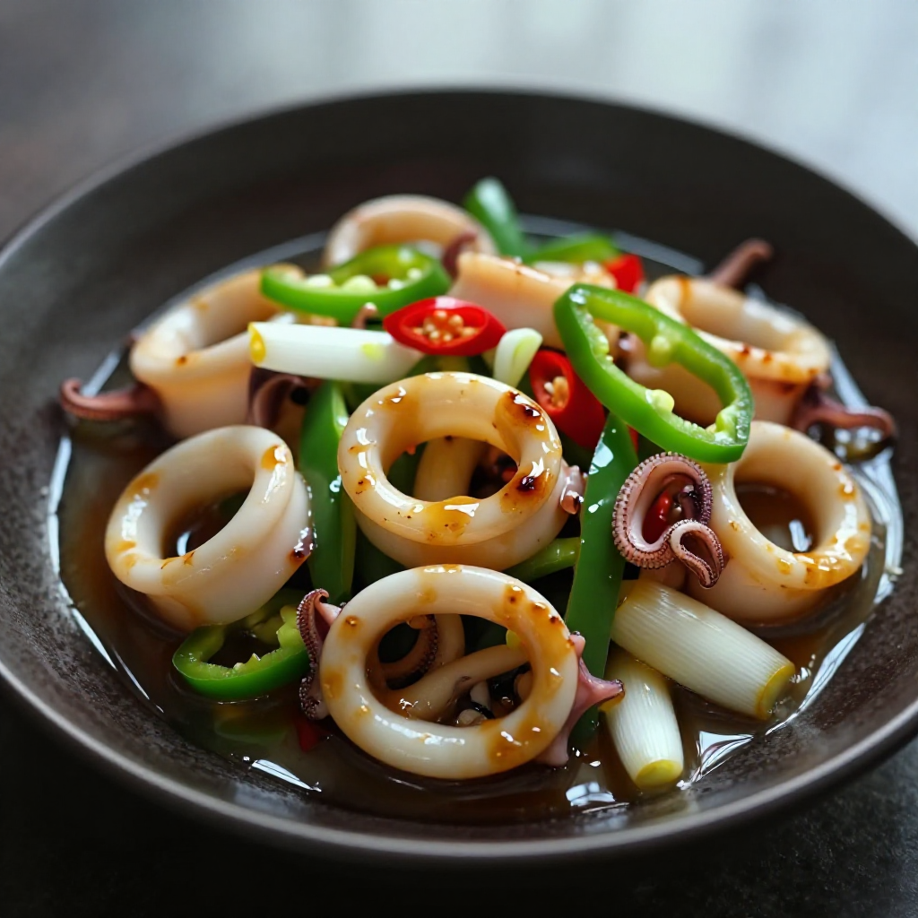 Squid Stir-Fry in Oyster Sauce