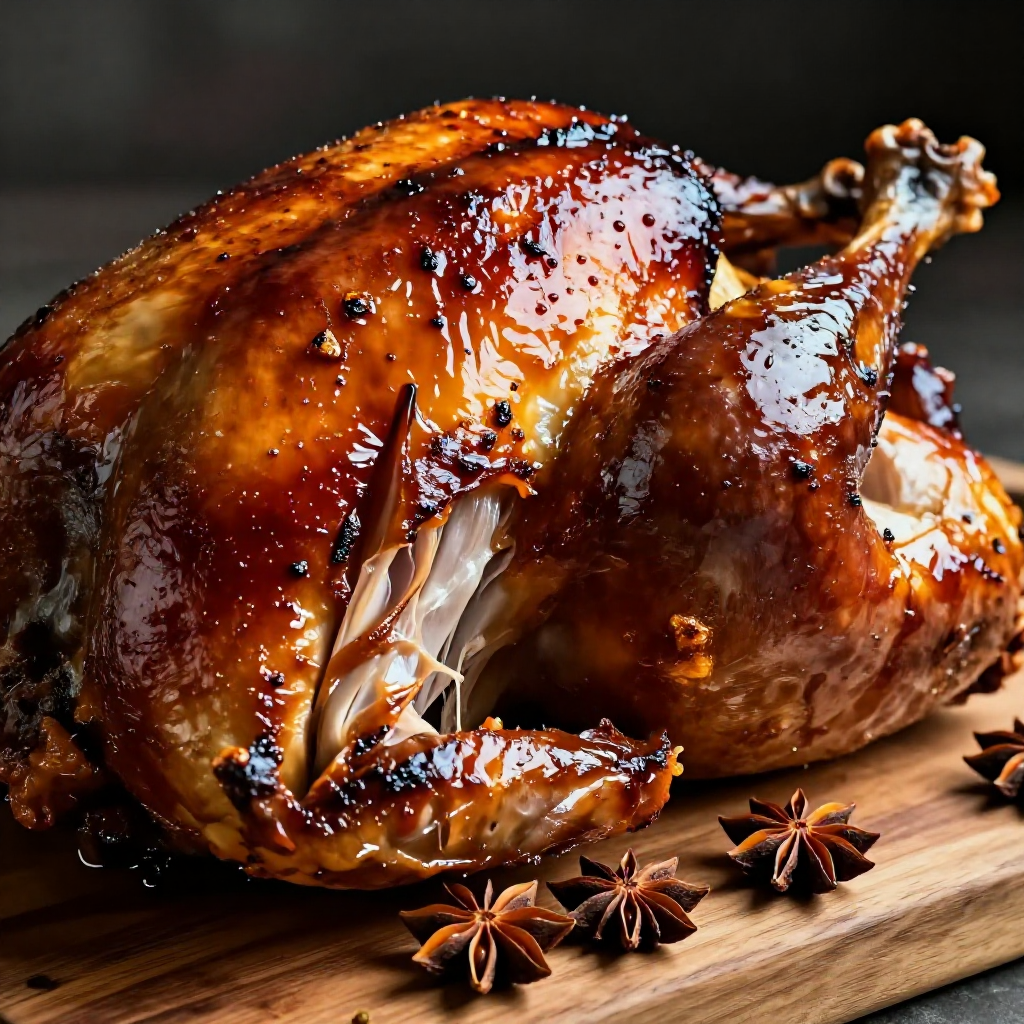 Star Anise and Cider Brined Roast Turkey