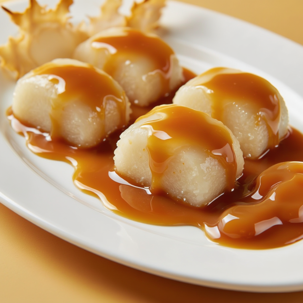 Suman Malagkit with Coconut Caramel Sauce