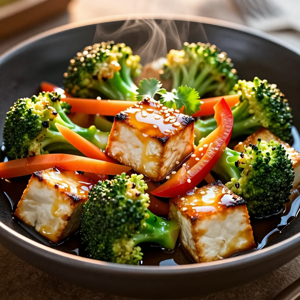 Tofu and Broccoli Stir fry