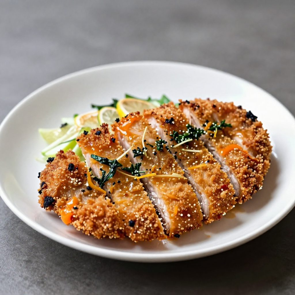 Tonkatsu Sinangag at Itlog