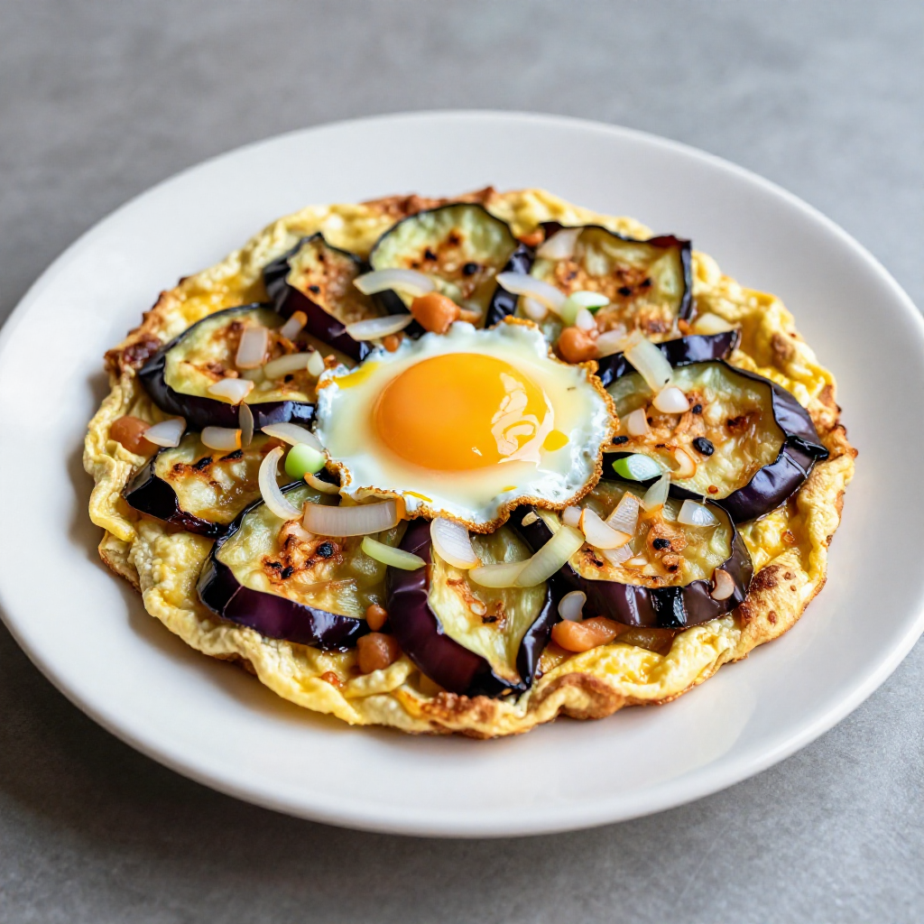 Tortang Talong with Ground Pork