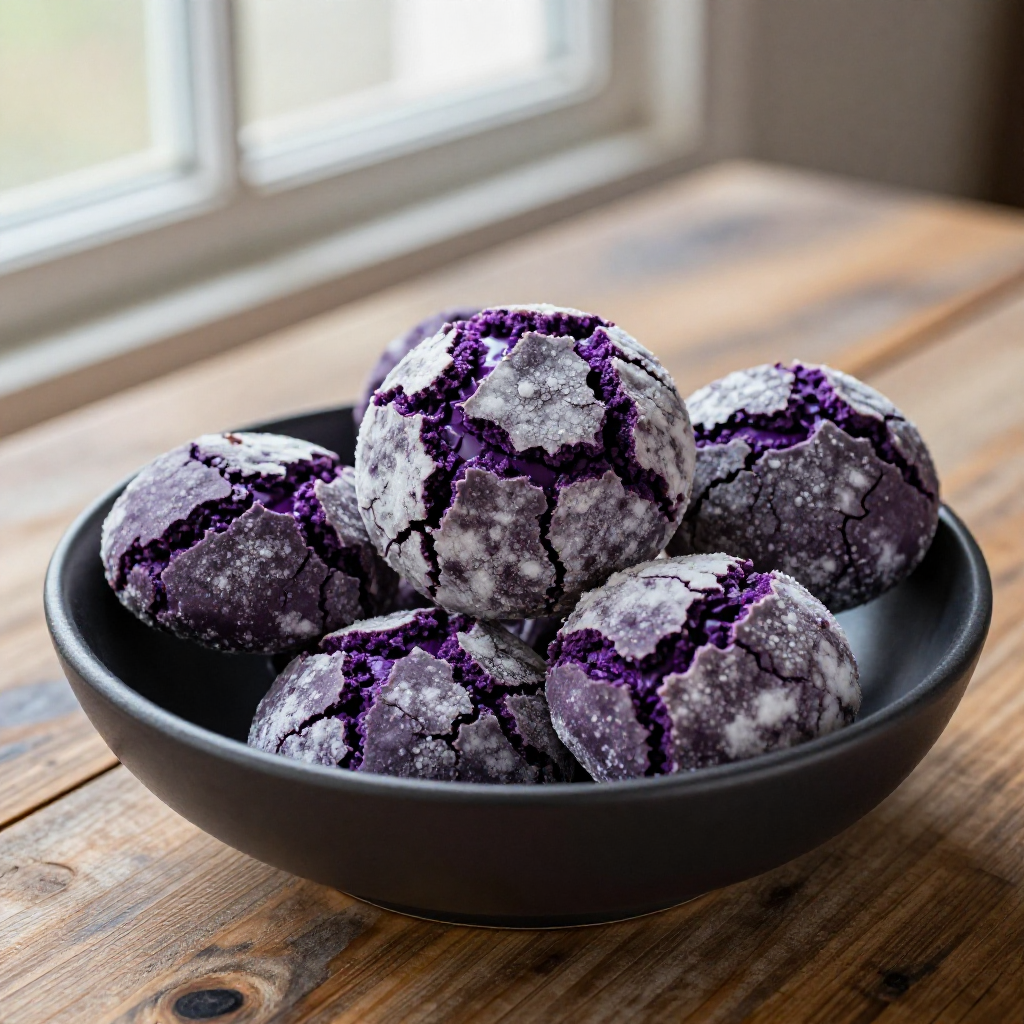 Ube Crinkles (Purple Yam Crinkles)