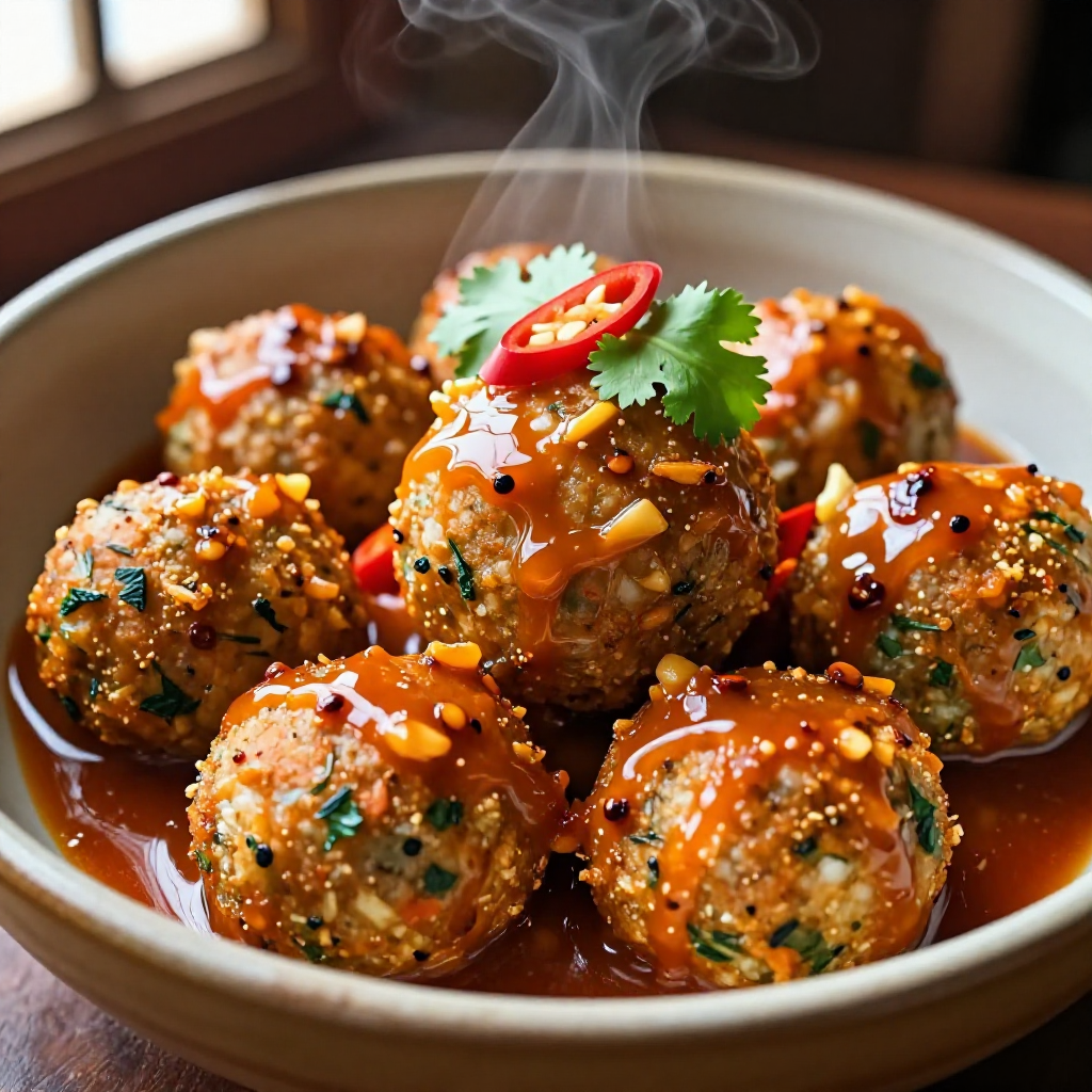Veggie Balls with Manong Sauce